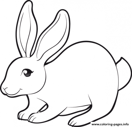 Easter Cute Bunny Coloring Pages Printable