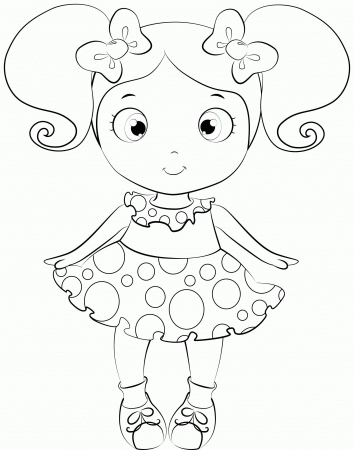 Baby Doll Coloring Sheet (Page 1) - Line.17QQ.com