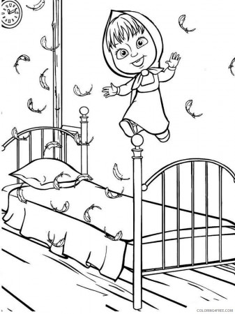 Masha and the Bear Coloring Pages TV Film Mascha and bear 24 Printable 2020  04880 Coloring4free - Coloring4Free.com