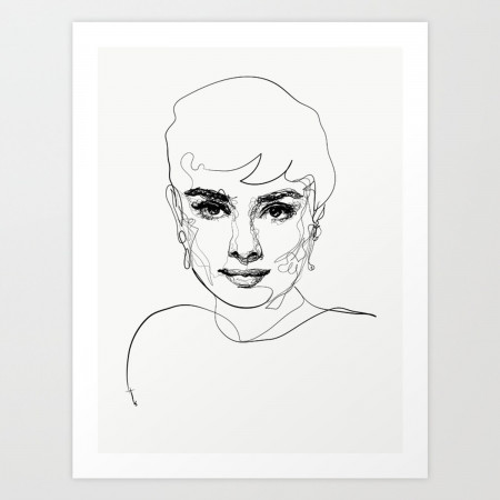Audrey Hepburn Art Print by HBIC25 | Society6