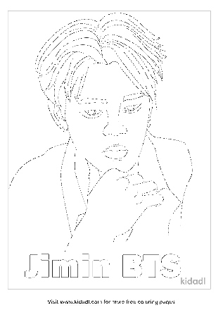 Jimin Bts Coloring Pages | Free Music Coloring Pages | Kidadl
