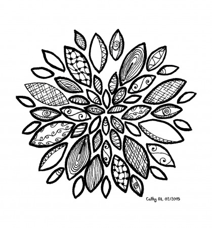 Zentangle - Coloring Pages for adults : coloring-zentangle-by ...