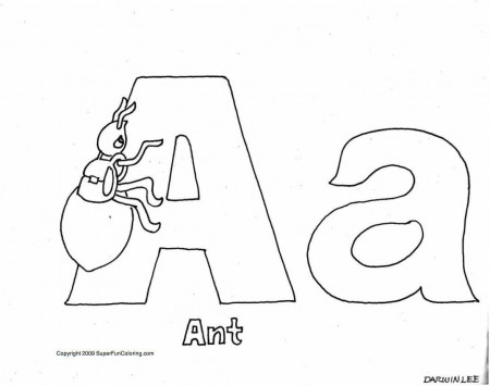 16 Free Pictures for: Letter A Coloring Page. Temoon.us
