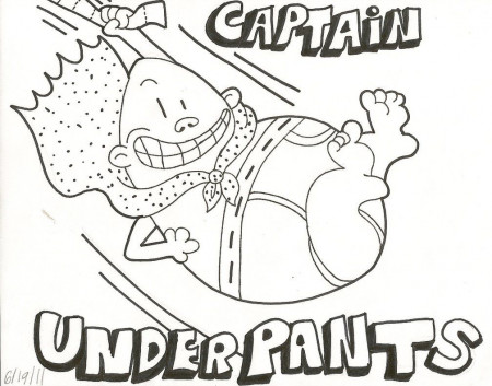 Captain Underpants - Coloring Pages for Kids and for Adults