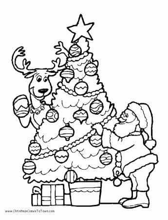 Christmas Coloring Pages Santa - Coloring Pages For All Ages