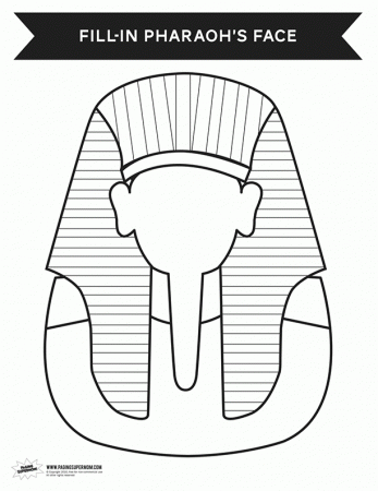 EgyptAbout: Pharaoh Coloring Page