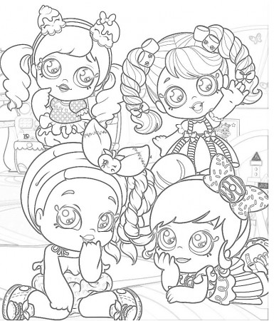 Coloring Shopkins Kindi Kids Jessicake Doll Cupcake Coloring Book Page ...