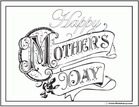 45+ Mothers Day Coloring Pages Print And Customize For Mom