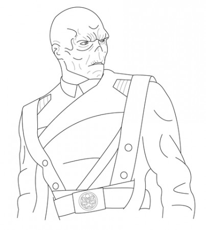Red Skull coloring page | Free Printable Coloring Pages
