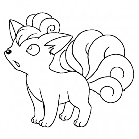 Ninetales pokemon coloring pages