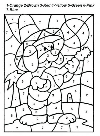 Free Printable Color by Number Coloring Pages | Color by ...