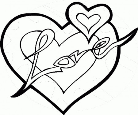 Get This Online Hearts Coloring Pages for Kids OS92R !