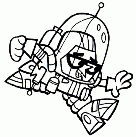 Dexter's laboratory Robot coloring pages for kids | coloring pages