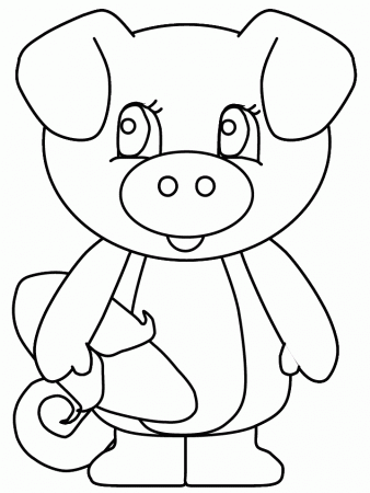 Pictures Pigs Coloring Pages - Kids Colouring Pages