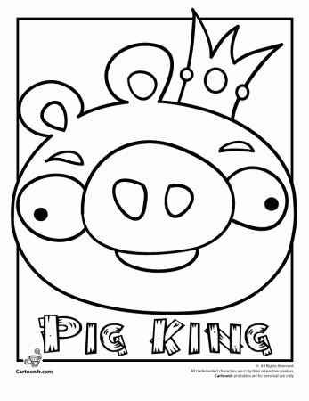 Pig King Angry Birds Coloring Pages | Coloring Pages