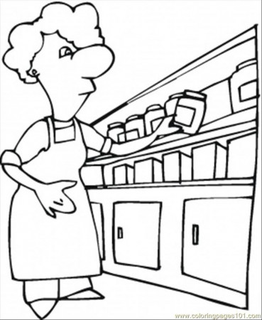 Coloring Pages Kitchen Containers (Other > Kitchenware) - free 
