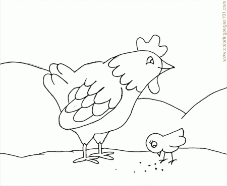 chicken, fish Colouring Pages (page 2)