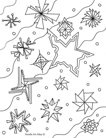snowflakes | Winter Coloring Pages