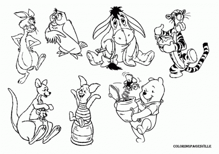 Winnie The Pooh Coloring Pages - Free Coloring Pages For KidsFree 