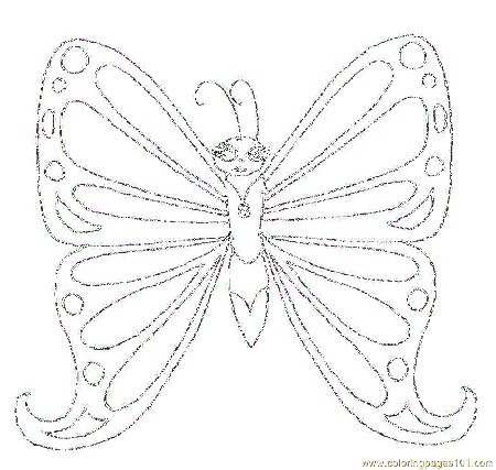 Coloring Pages monarch-butterfly-side-view (Insects > Butterfly 
