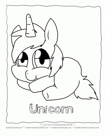 Baby unicorns Colouring Pages (page 2)