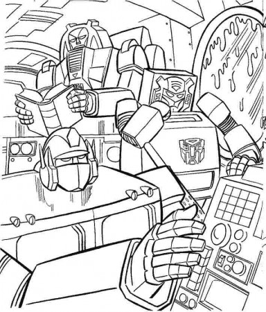 Movie The Transformers Coloring Pages Free Printable For Little Kids #