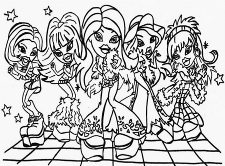 Bratz Coloring Pages Printable :Kids Coloring Pages | Printable 