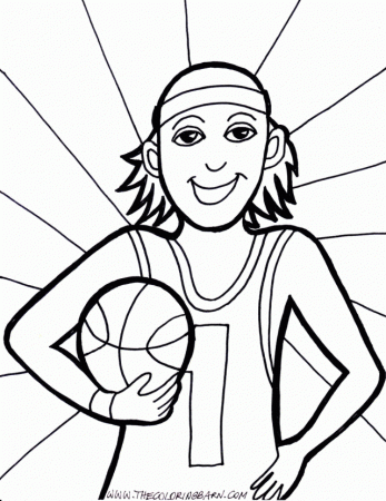 Basketball Player Coloring Pages 25787 Label Basketball Player 