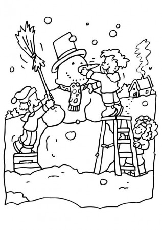 Snow-coloring-pages-7 | Free Coloring Page Site