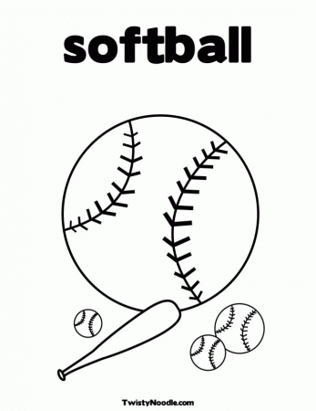 softbal Colouring Pages
