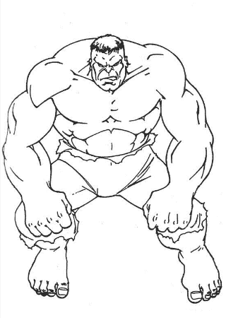 Hulk Coloring Pages For Kids - Kids Colouring Pages