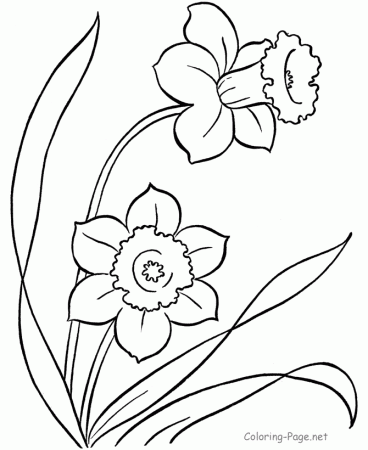 Garden Flowers Coloring Pages Printable | Printable Coloring Pages