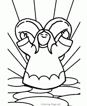 Bible Coloring Page - Angel