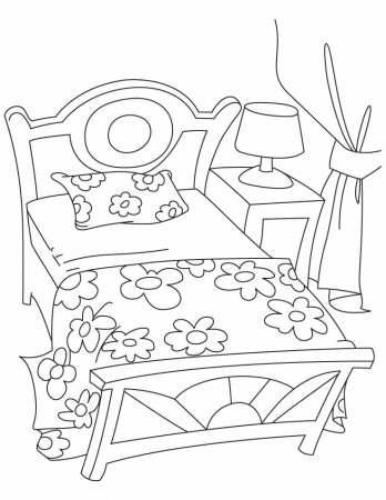 Bed coloring pages | Download Free Bed coloring pages for kids 