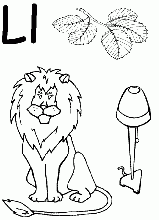 Letter L Coloring Pages Preschool Images & Pictures - Becuo