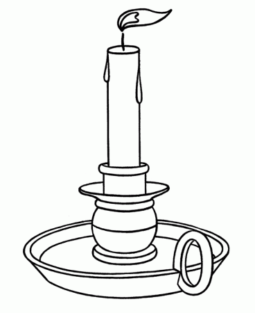 Christmas Candles Coloring pages - Christmas Candle in the wind 