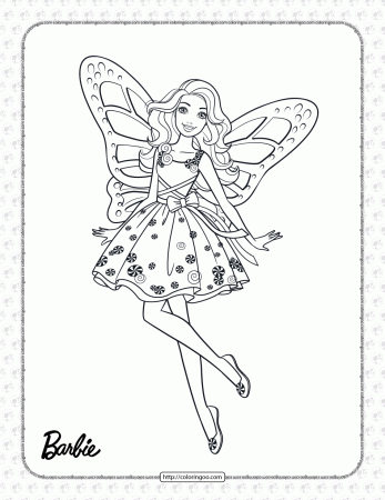 Printable Candy Girl Barbie Coloring Page | Barbie coloring pages, Fairy  coloring, Fairy coloring pages