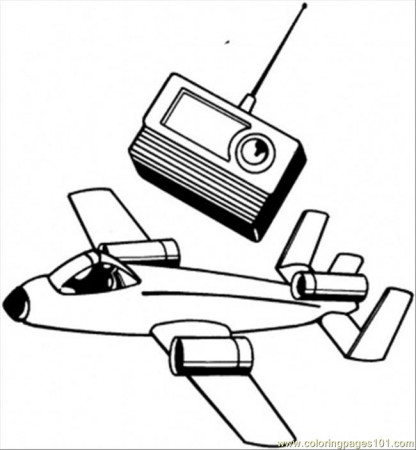 Plane And Radio Coloring Page for Kids - Free Home Appliances Printable Coloring  Pages Online for Kids - ColoringPages101.com | Coloring Pages for Kids