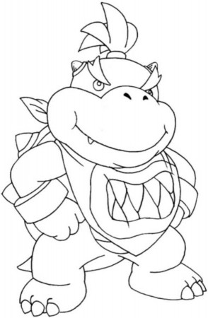 Baby Bowser Super Mario Bros Coloring Pages - Bowser Coloring ...