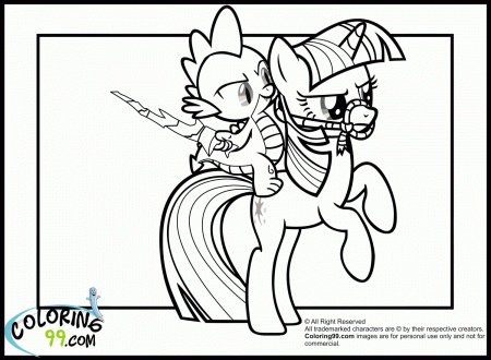 My Little Pony Twilight Sparkle Coloring Pages | Team colors