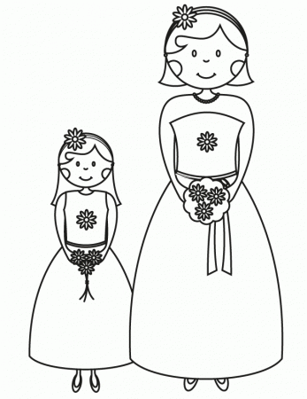 17 wedding coloring pages for kids who love to dream about their ...
