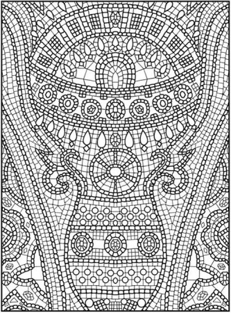 Mosaic Colouring - Coloring Pages for Kids and for Adults