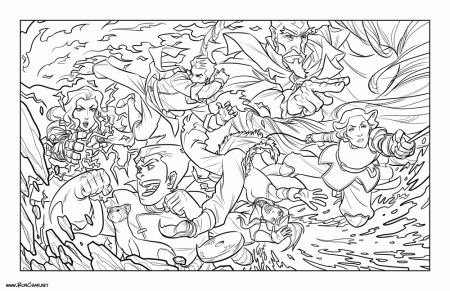 Legend of Korra WIP: Inks done! On to color... | Ron Chan