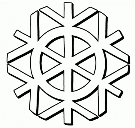 Snowflake Coloring Pages - Bestofcoloring.com