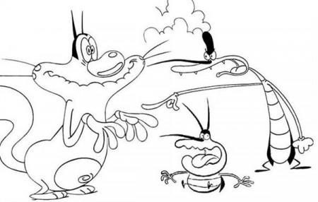 Oggy and the Cockroaches #38036 (Cartoons) – Printable coloring pages