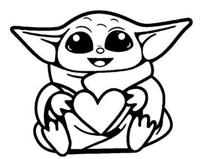 Baby Yoda Coloring Pages - Coloring Pages For Kids And Adults