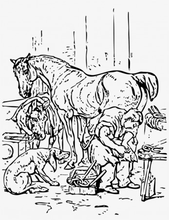 Vector - Coloring Pages Of Horses And Dogs Transparent PNG - 1028x1280 -  Free Download on NicePNG