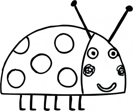 Gaston The Ladybird Coloring Page - Free Printable Coloring Pages for Kids