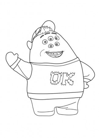 Scott Squishy Squibbles in Monsters University Coloring Page ...