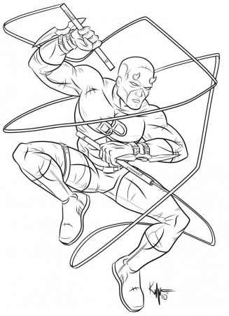 Daredevil Coloring Pages Page 1
